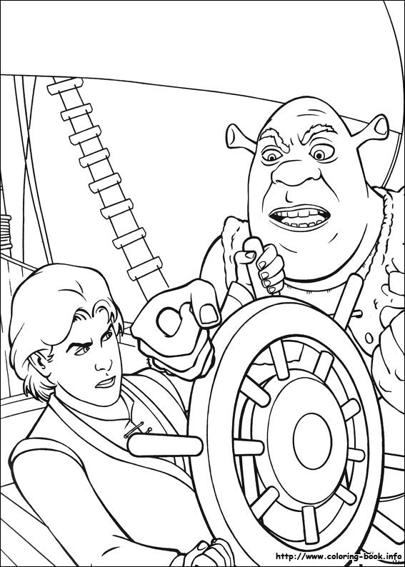 Shrek kolorowanki